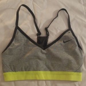Nike Grey/Neon Sports Bra